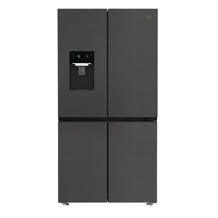 Whirlpool Total NoFrost 565L American Fridge Freezer with ProFresh - Grey | WHGF6564XK4UK