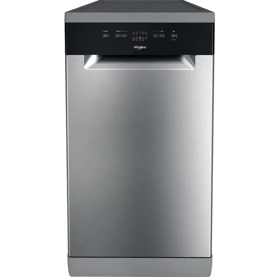 WHIRLPOOL Slimline 45cm Freestanding Dishwasher - Stainless Steel | WH2FE10CS80XUK