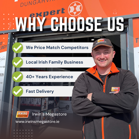 Reasons to shop with Irwin's Megastore