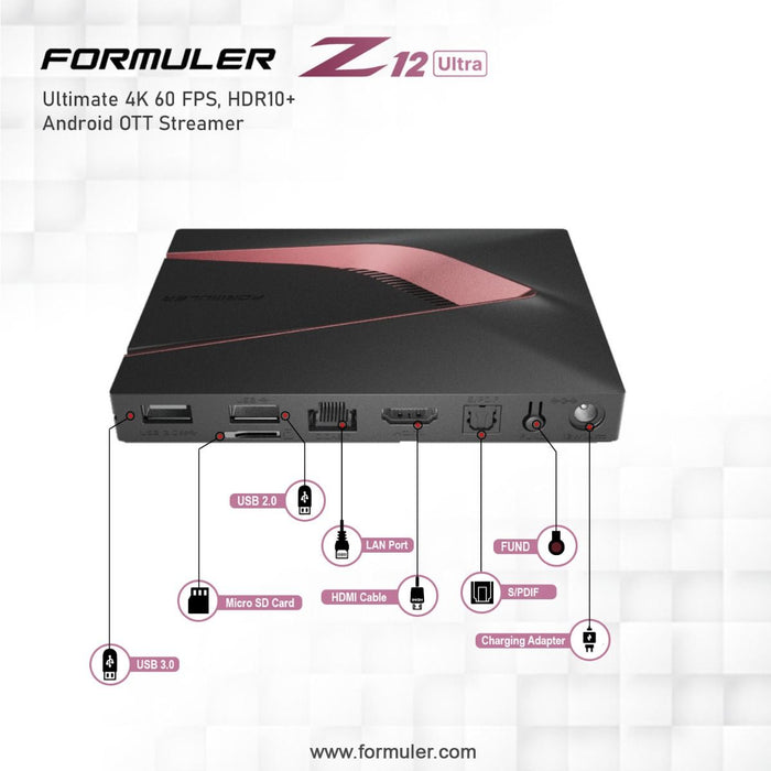 Formuler Z12 Ultra Android IPTV 4GB RAM 128GB eMMC || Z12ULTRA