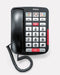 Emporia AMPLi40 Big-Button Amplified Corded Home Phone Black/Silver ds | EDL AMPLi40