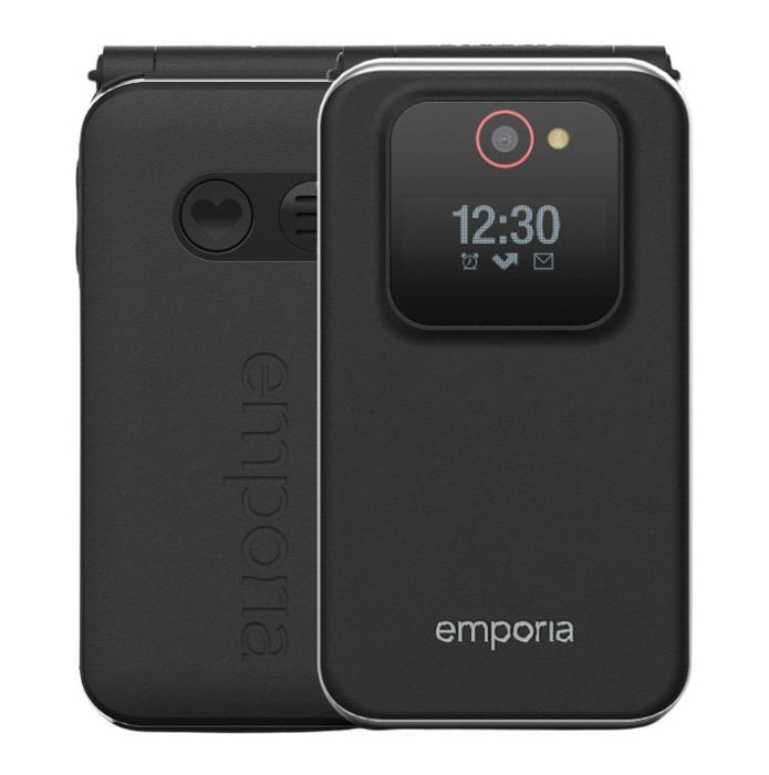 EMPORIA JOY Senior Mobile Phone 4G Volte Folding Mobile Phone with Emergency Call - Black | EDL V228-LTE_001_UK