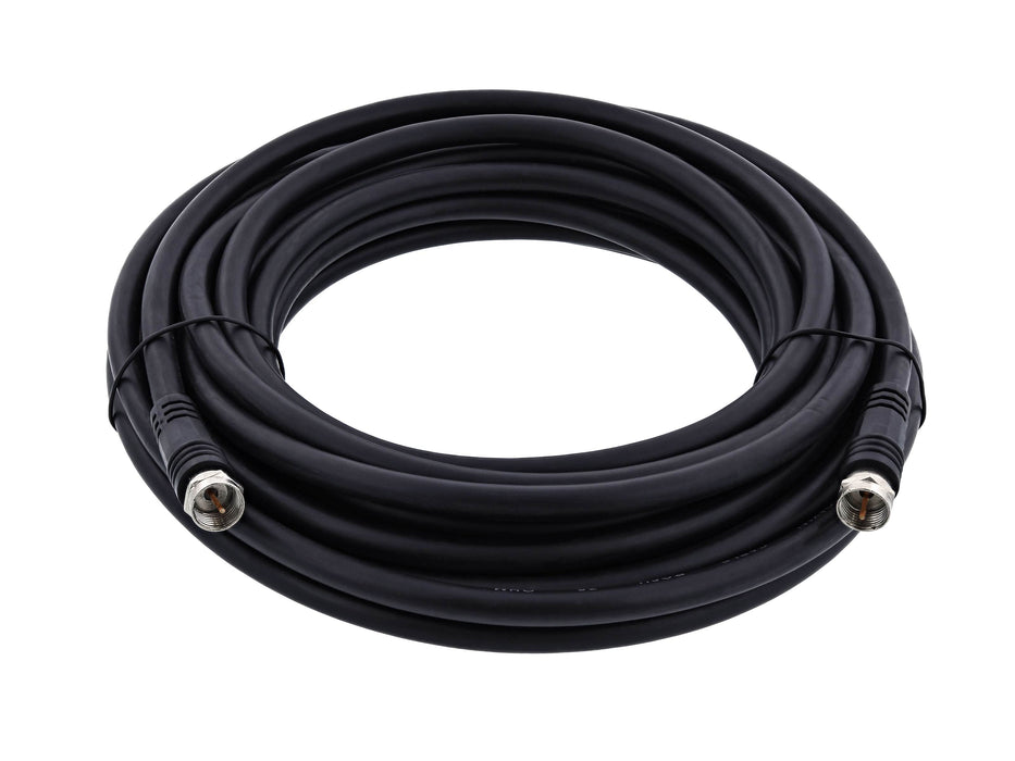 REVEZ 10M RG6 F TO F COAX CABLE - BLACK | RG610M