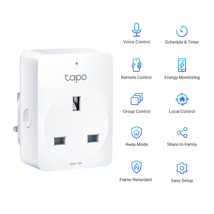 TP-LINK Tapo P110 Mini Smart Wi-Fi Socket, Energy Monitoring | TAPO P110