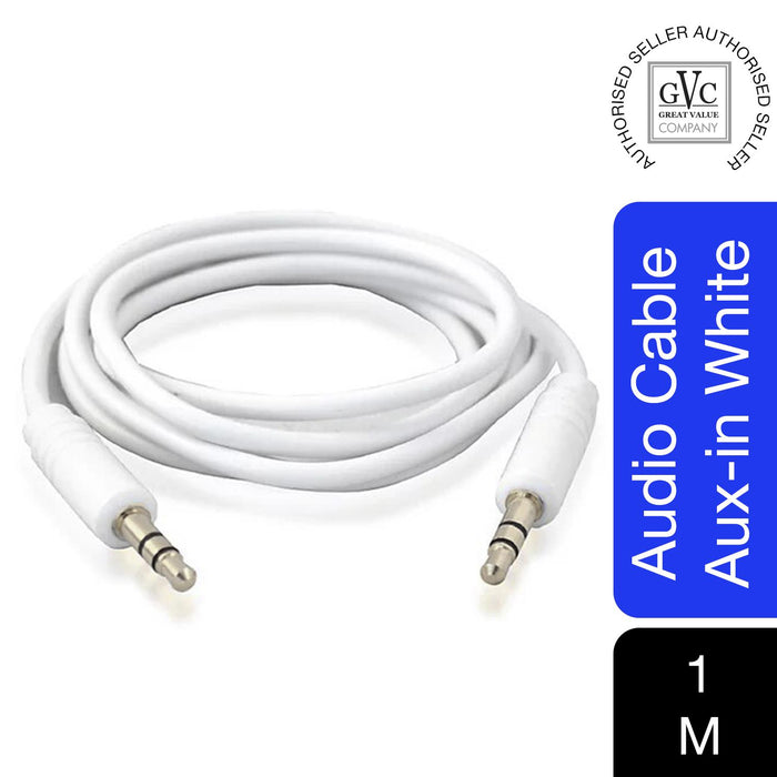 GVC 3.5MM Audio Cable 1m White | 019098