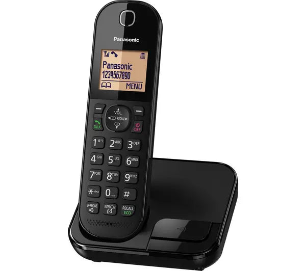Panasonic KXTGC410EB Digital Cordless Telephone with Nuisance Call Block - Single | EDL KXTGC410EB