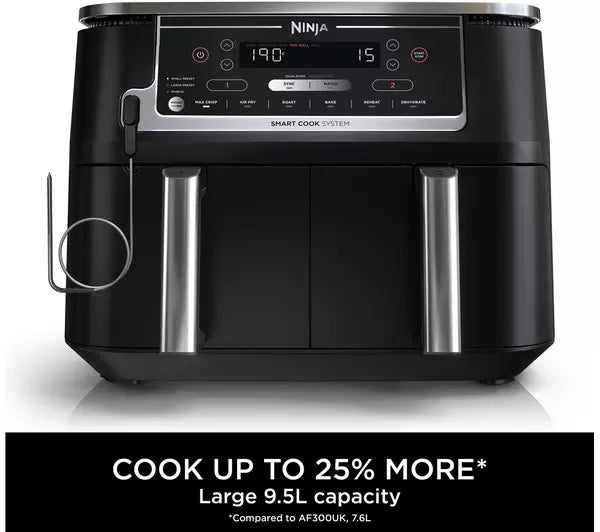 NINJA 9.5L Foodi Max Dual Zone Air Fryer With Probe || AF451UK