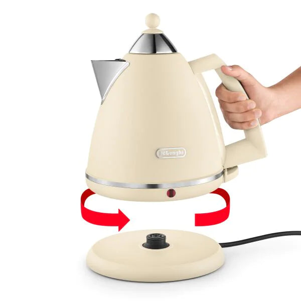 DELONGHI ARGENTO FLORA KETTLE - CREAM | KBX3016BG