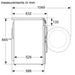 BOSCH Series 6 Freestandin Washing Machine Front Loader 10 kg 1400 White | WGG25401GB