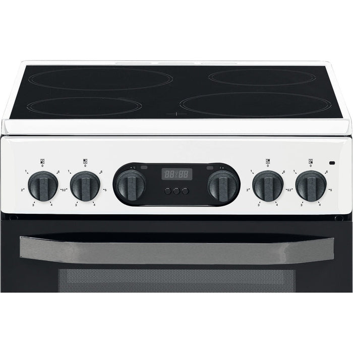 Hotpoint 50cm Electric Ceramic Cooker - White | HD5V93CCW/UK