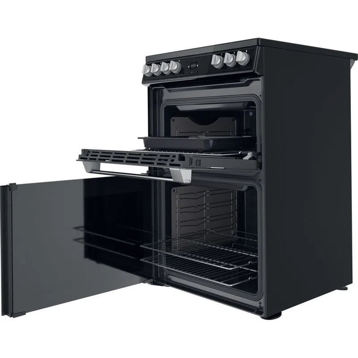 Hotpoint double oven deals black