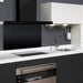 LUXAIR 60cm Premium Slimline Cooker Hood with Black Glass Door, Touch Controls in Matt Black | LA-60-LINEA-BLK