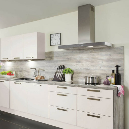 LUXAIR 60cm Slimline Flat Cooker Hood with Brushless Motor & Colour Changing LED's in Stainless Steel || LA-60-MODA-SS