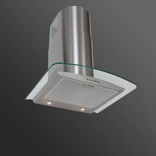 LUXAIR 60cm Premium Curved Glass Cooker Hood in Anthracite Grey || LA-60-CVD-ANTHRACITE