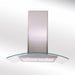 Luxair 90cm Curved Glass Island Cooker Hood - Stainless Steel | LA-90-CVD-ISL-SS