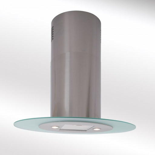 Luxair 90cm Island Cooker Hood Oval Glass - Stainless Steel | LA-90-OVL-ISL