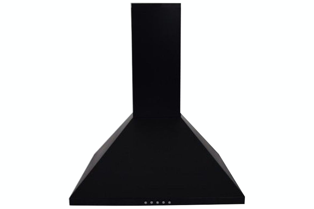 LUXAIR 60cm Budget Chimney Cooker Hood in Black | LA-60-DELTA-STD-BLK