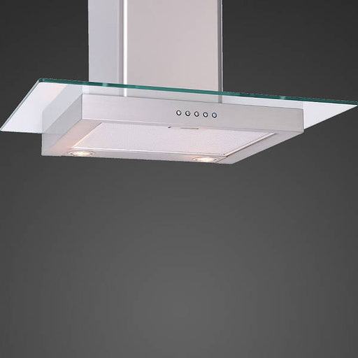 Luxair 90cm Island Flat Glass Hood-Stainless Steel || LA-90-ST-GL-ISL-SS