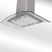 Luxair 70cm Curved Glass Island Cooker Hood - Stainless Steel | LA-70-CVD-ISL-SS
