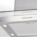 Luxair 70cm Island Cooker Hood Flat Glass - Stainless Steel | LA-70-STGL-ISL-SS