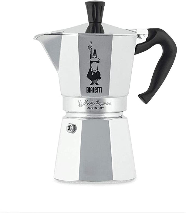 BIALETTI Moka Express 6 Cup - Espresso Coffee Maker – Silver | EDL ME6