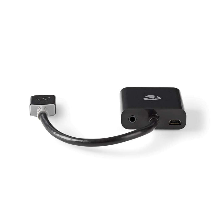NEDIS HDMI to VGA Adapter 0.2m Lead - Black | 264391