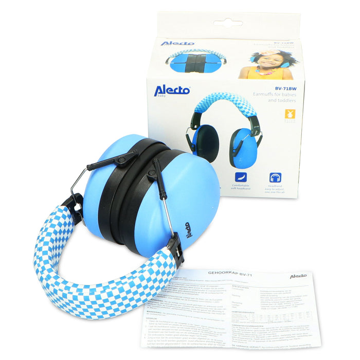 Alecto BV-71BW Earmuffs for Babies and Toddlers - Blue | EDL A003410