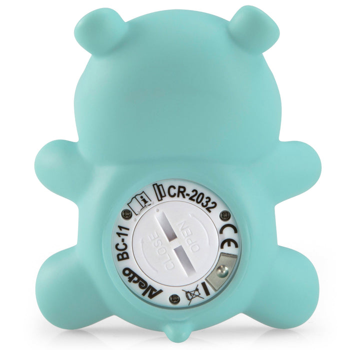 Alecto BC-11 HIPPO Bath and Room Thermometer - Hippo Cyan | EDL A003355