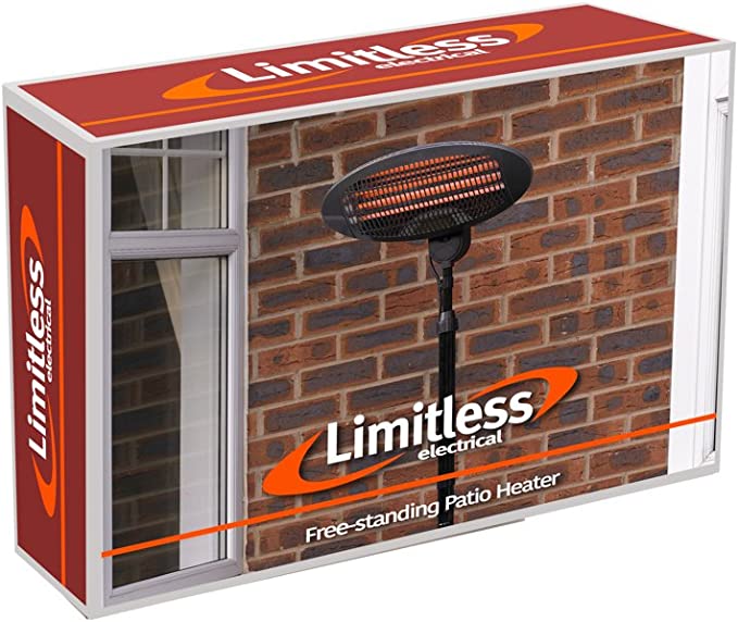 Limitless HEAT1200 Free Standing Patio Heater | EDL HEAT1200