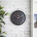 Tower Rose Gold 30cm Wall Clock Black | EDL T878500RB