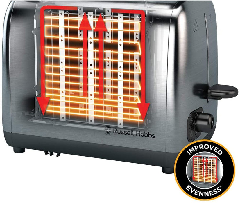 RUSSELL HOBBS ADVENTURE 2 SLICE TOASTER - POLISHED | 24080