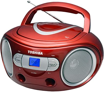 TOSHIBA Portable CD FM Radio - Red || TY-CRS9RD