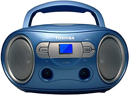 TOSHIBA Portable FM Radio/CD Boombox - Blue | TY-CRS9BL
