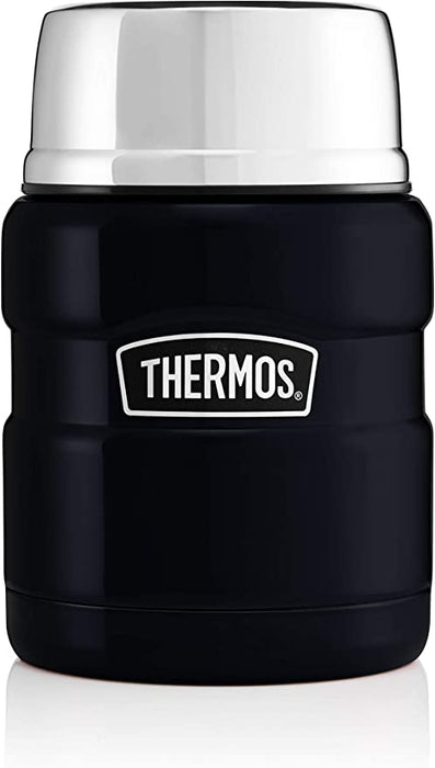 Thermos 183270 Stainless King™ Food Flask 470ml W/Spoon Midnight Blue | EDL 183270