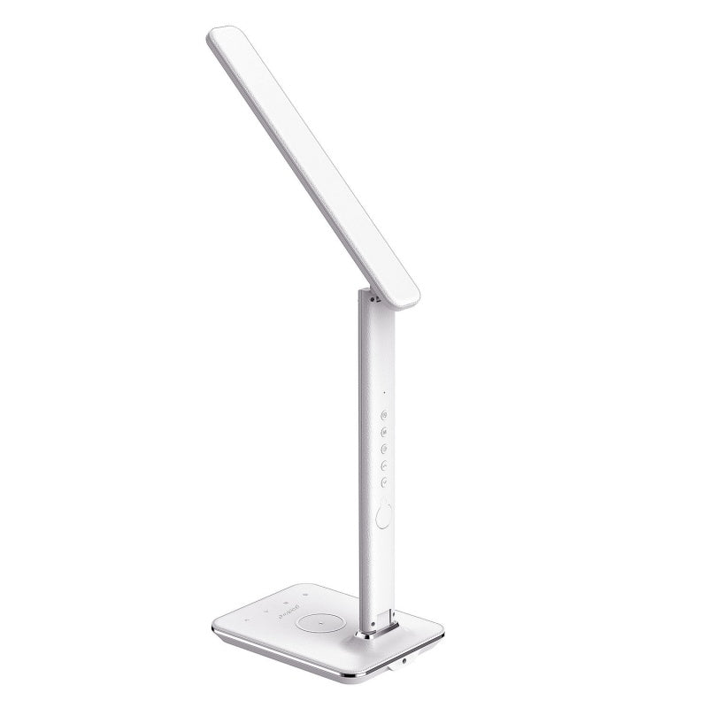 Groove GVWC04WE ARES LED Desk Lamp with Wireless Charging Pad & Clock