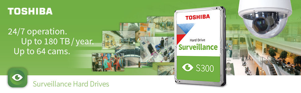 TOSHIBA 2TB S300 Surveillance Internal HDD | HDWT720UZSVA