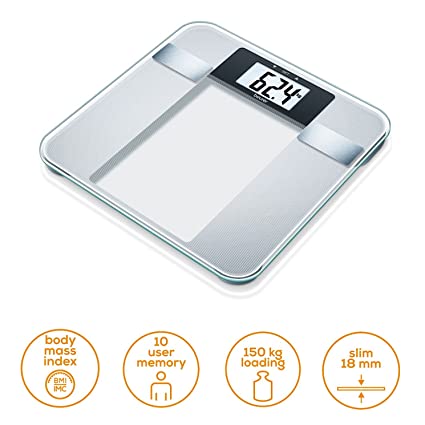 BEURER BG13 BMI Bathroom Scales - White | 760.30