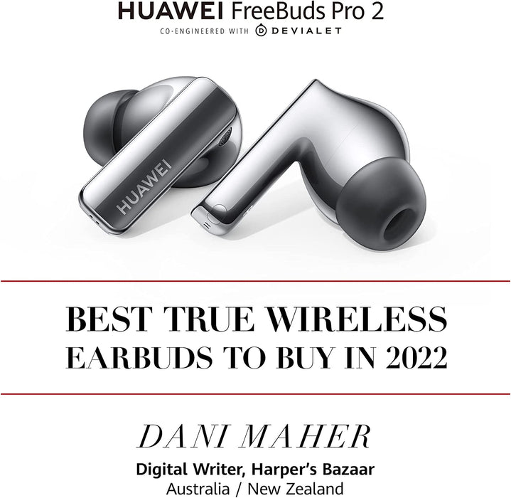 HUAWEI Freebuds Pro 2 Silver Frost Wireless Active Noise Cancelling Earphones