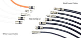 F to F Satellite Cable RG6 10m 75ohm WHITE | RG6-WHITE-10M