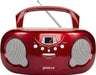 GROOV-E Original Boombox Portable CD Player with Radio - Red | EDL GVPS733/RD