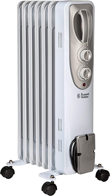 RUSSELL HOBBS 1.5KW Oil Filled Radiator White | RHOFR5001
