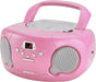 Groov-e Original Boombox Portable CD Player with Radio - Pink | EDL GVPS733/PK