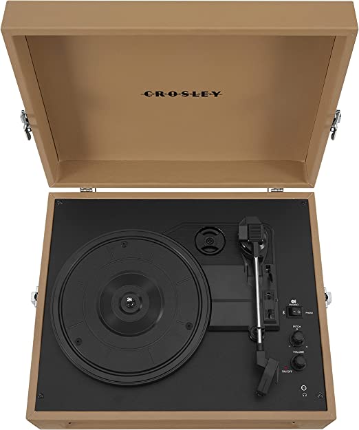 Crosley Voyager 2-Way Bluetooth Record Player - Tan | EDL CR8017B-TA