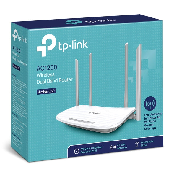 tp-link ARCHER c50 wirelless dual band router AC12 | ARCHER C50