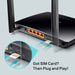 TP-LINK Archer MR200 Wireless Router Fast Ethernet Dual-band (2.4 GHz / 5 GHz) 3G 4G - Black | Archer MR200
