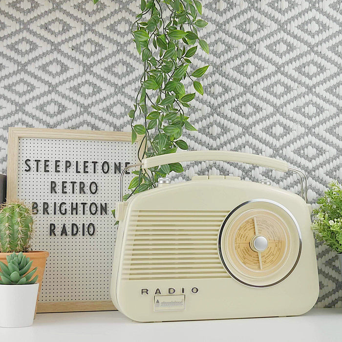 STEEPLETONE Retro Radio Brighton Beige | BRIGHTONBGE