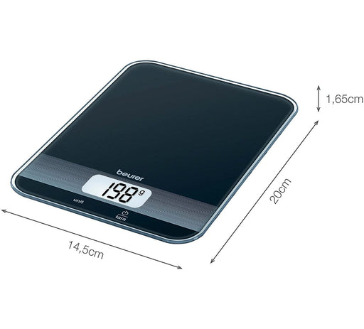 Beurer KS19 Digital Kitchen Scale, Black | 704.04