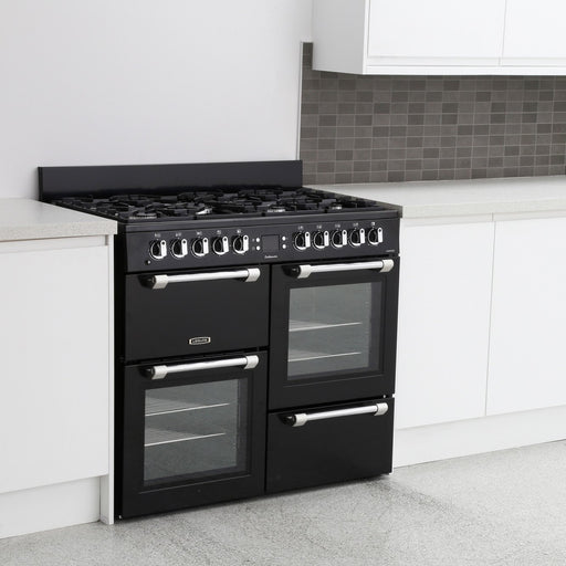 LEISURE Cookmaster 100cm Dual Fuel Double Oven Black || CK100F232K