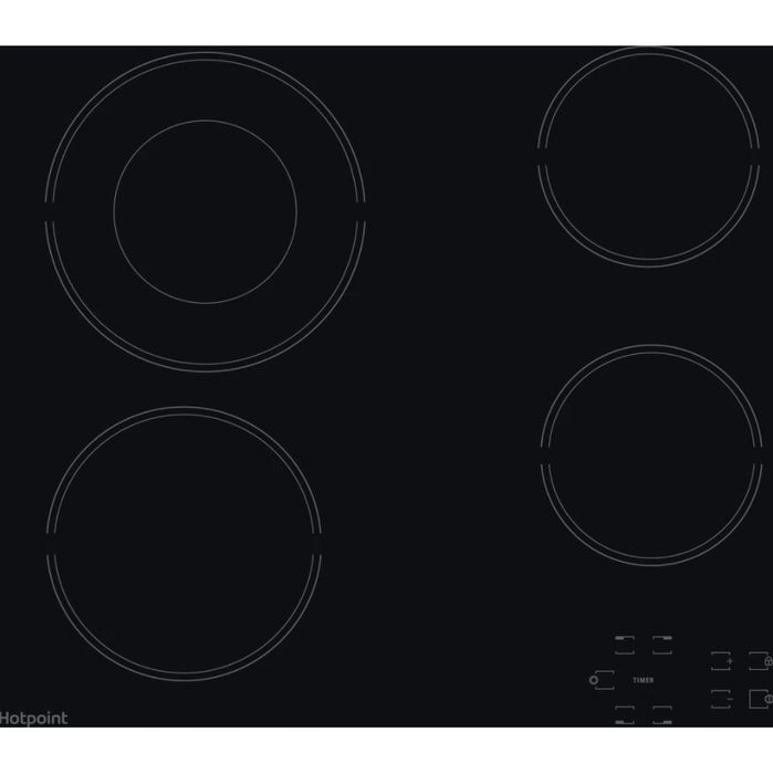 Hotpoint 58cm Hob BLACK 4 Cooking Zones | HR612CH