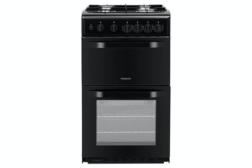 Hotpoint 50cm Gas Double Freestanding Cooker | HD5G00KCB/UK